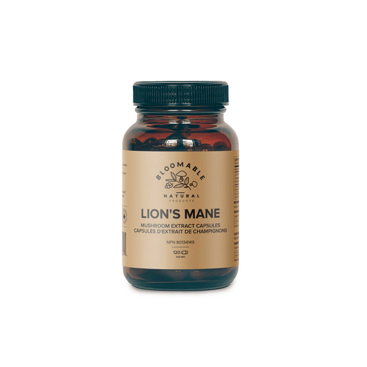 Bloomable Lion's Mane Mushroom Extract Capsules 500mg (120 Capsules)