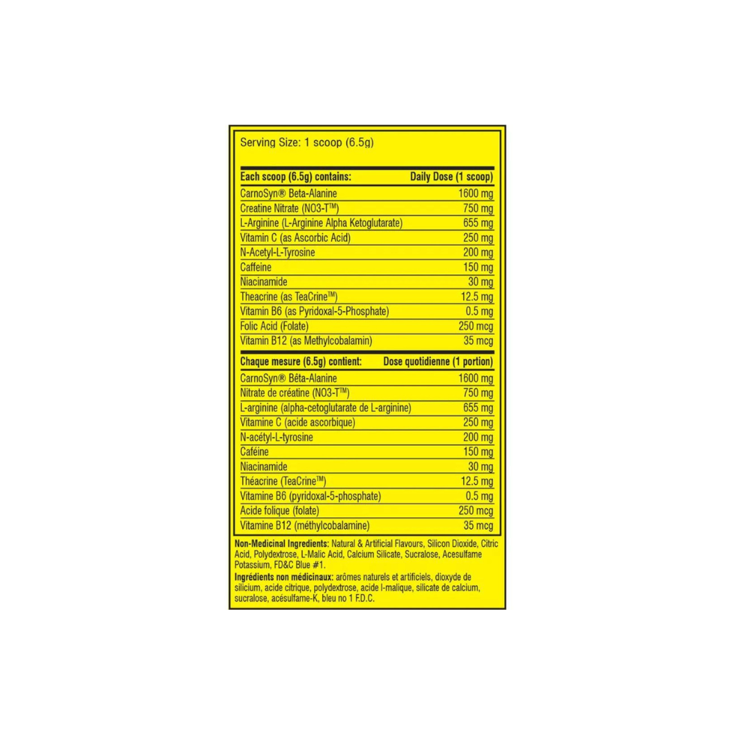 Cellucor C4 original pre-workout supplement facts