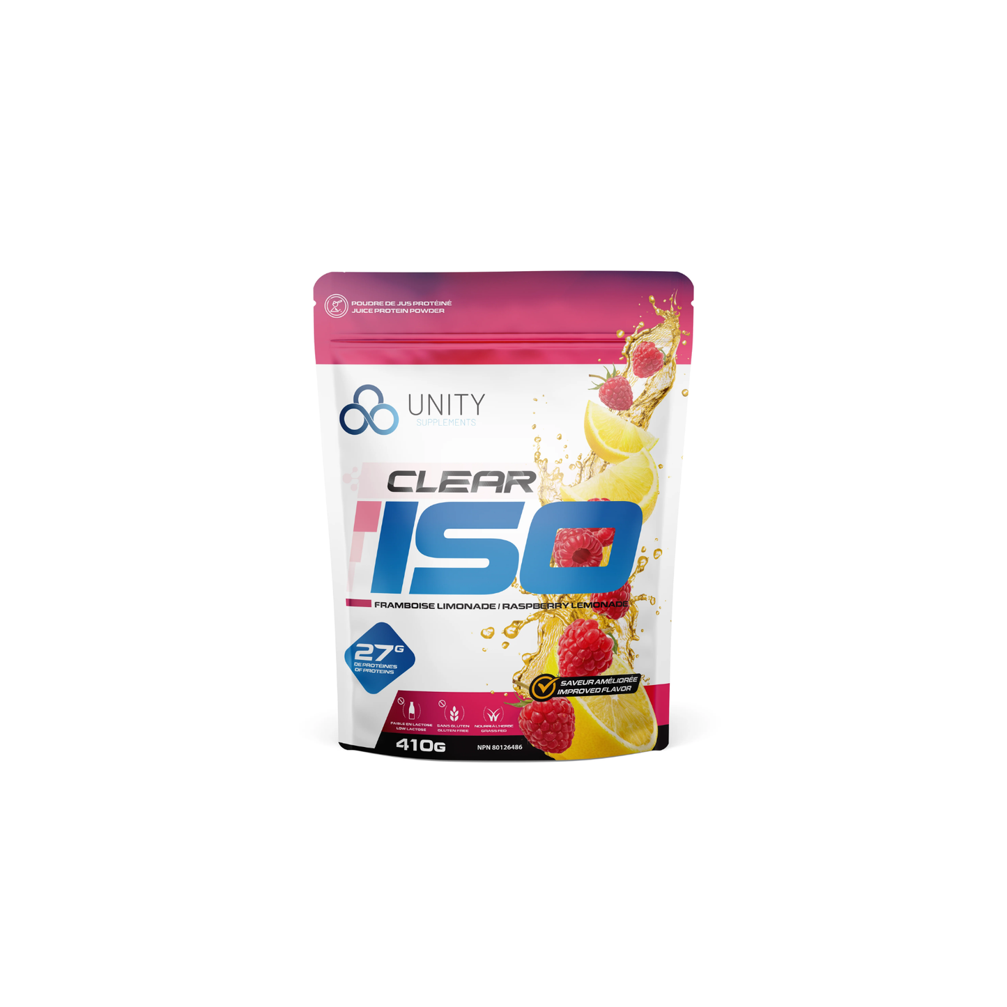 Unity Clear ISO Protein Powder – 410 g Clear Whey Isolate