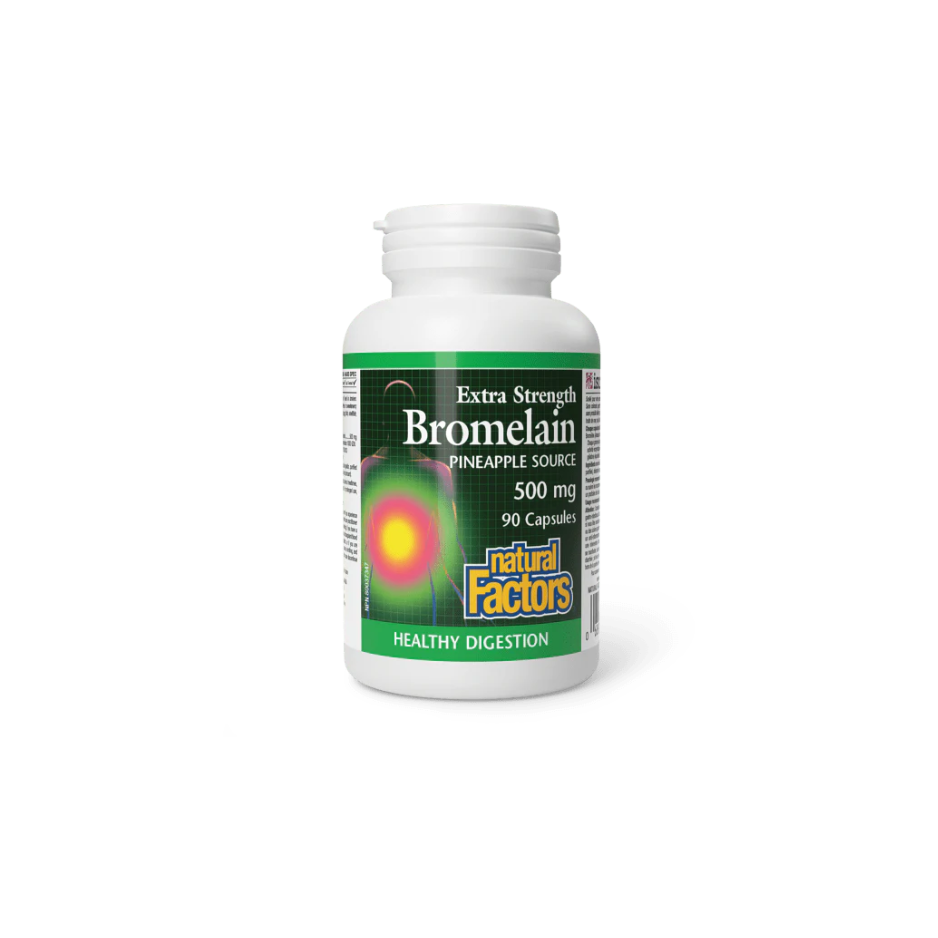 Natural Factors Bromelain Extra Strength 500 mg (90 Caps)