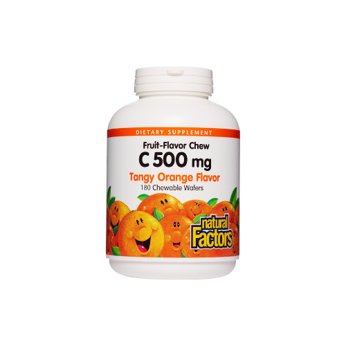 Natural Factors - Vitamin C 500mg, 100% Natural Fruit Chew