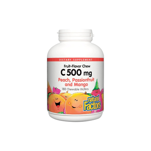 Natural Factors - Vitamin C 500mg, 100% Natural Fruit Chew