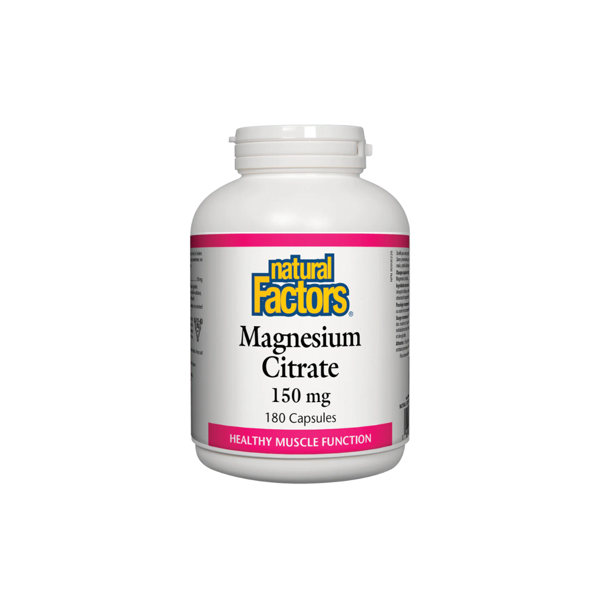 Natural Factors Magnesium Citrate - 180 capsules