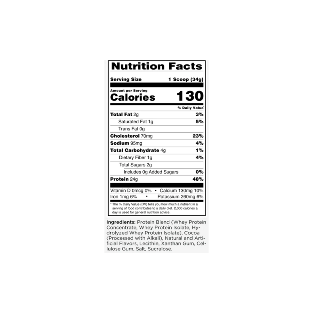 Rule1 R1 Whey Blend Cookies and Creme Supplement facts