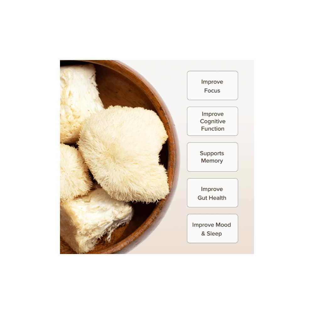 Bloomable Lion's Mane Mushroom Extract Capsules 500mg (120 Capsules)