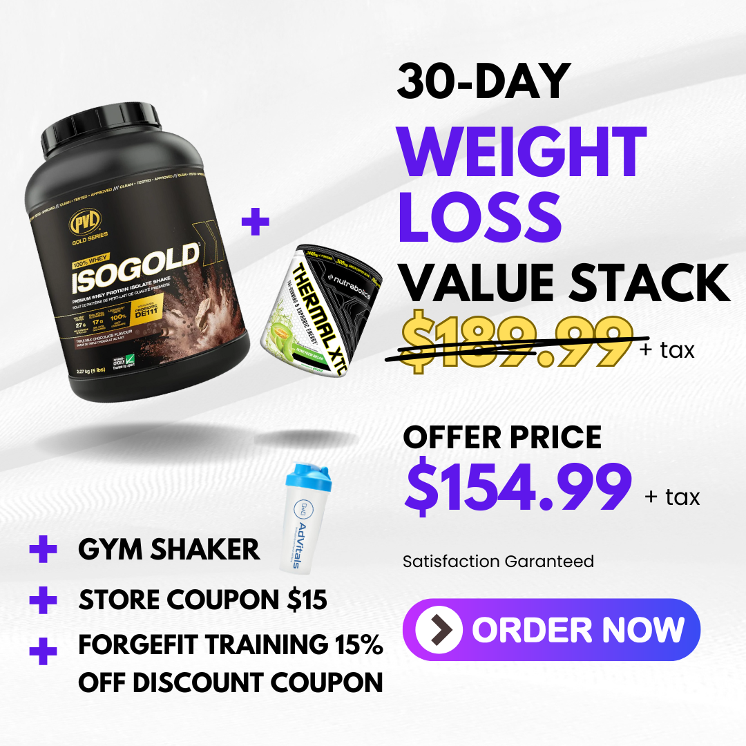 30-Days Weight Loss Value Stack (Whey Protein + Fat Mobilizer + Shaker)