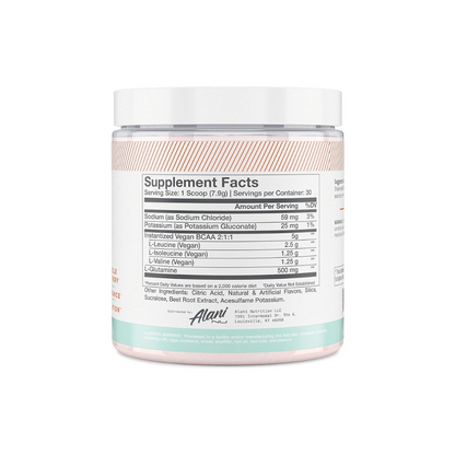 Alani Nu BCAA Sour Gummies - Supplement Facts