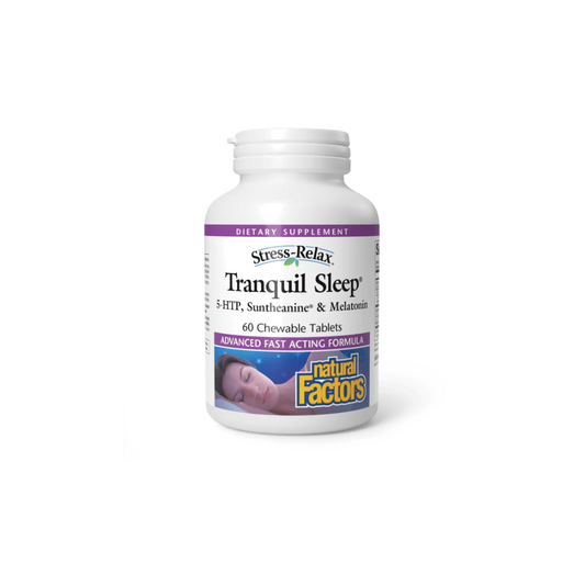 Natural Factor SR Tranquil Sleep, Tropical Chewable (60 Tabs)