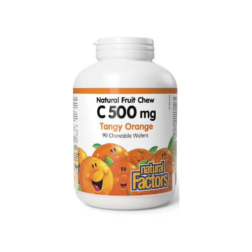 Natural Factors - Vitamin C 500mg, 100% Natural Fruit Chew
