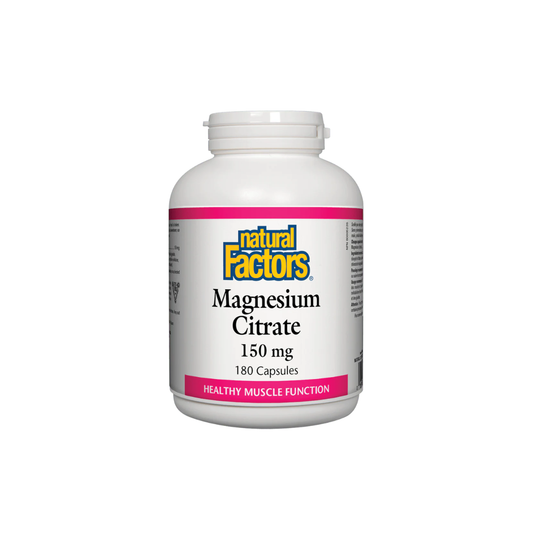 Natural Factors Magnesium Citrate - 180 capsules
