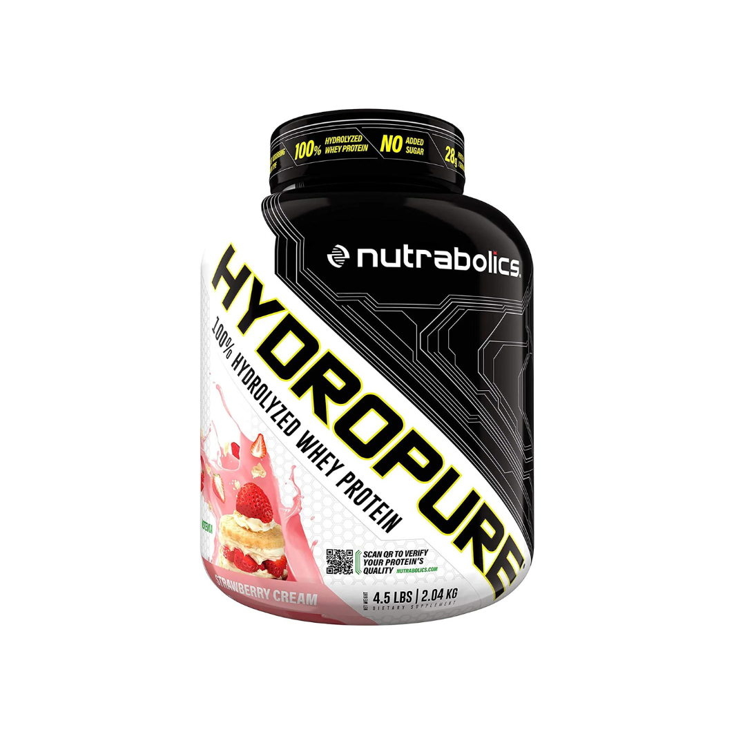 Nutrabolics Hydropure Hydrolyzed Whey Protein Strawberry Cream