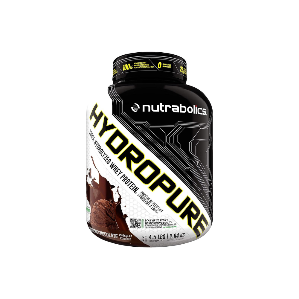 Nutrabolics Hydropure Hydrolyzed Whey Protein Strawberry Cream Extreme Chocolate