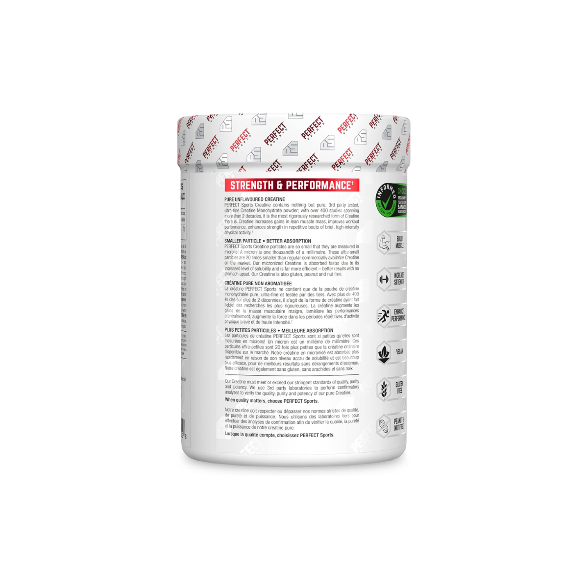 PERFECT Sports - Creatine Monohydrate 400g Powder (80 servings)