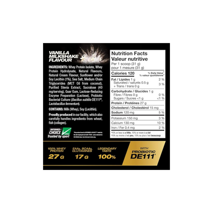 PVL Isogold Whey Isolate Nutrition facts