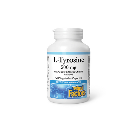 Natural Factors L-Tyrosine 500 mg (120 Tabs)