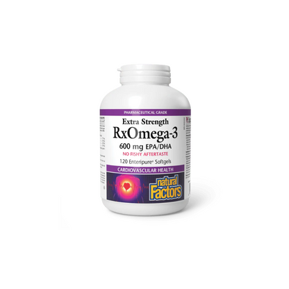 Natural Factors RxOmega-3 Extra Strength 600 mg