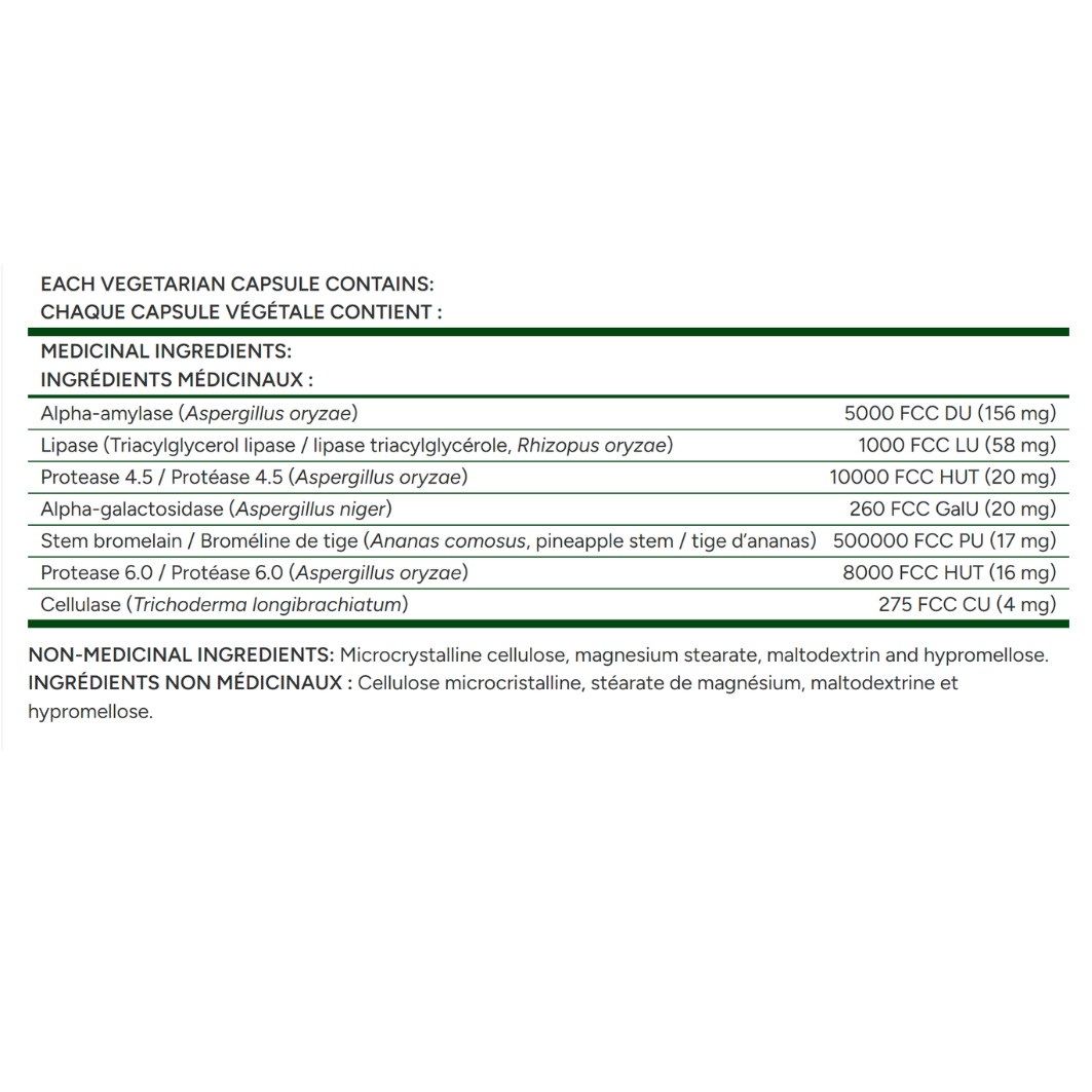 FLORA Daily Maintenance Digestive Enzymes 120caps