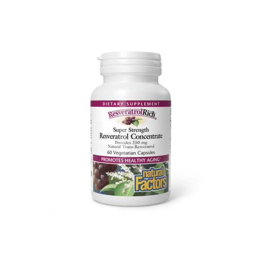 Natural Factors ResveratrolRich Super Strength 500 mg (60 Tabs)