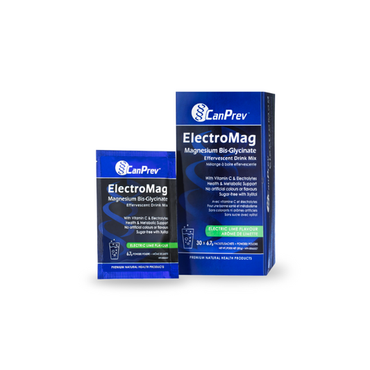 Canprev ElectroMag Effervescent Drink – Electric Lime – Box