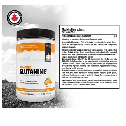NORTH COAST NATURALS FERMENTED L-GLUTAMINE 300gms