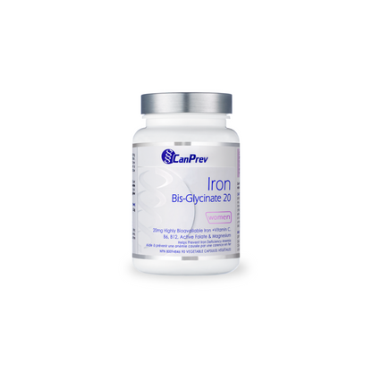 CANPREV IRON BIS-GLYCINATE 20 90vcaps