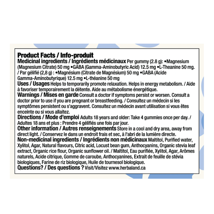 HerbaLand Gummies CALM NATURALLY - 60 COUNT