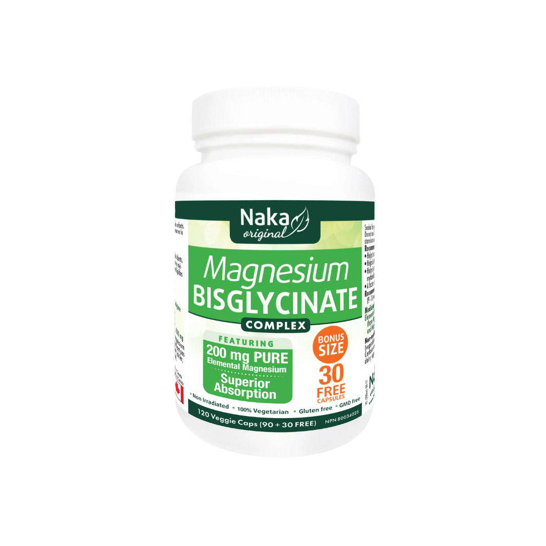 Naka Magnesium Bisglycinate 120 Veggie Caps
