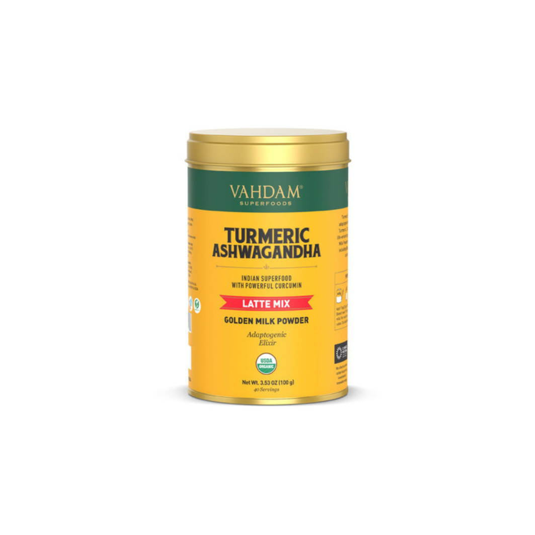 Vahdam Turmeric Ashwagandha Latte Mix 100g