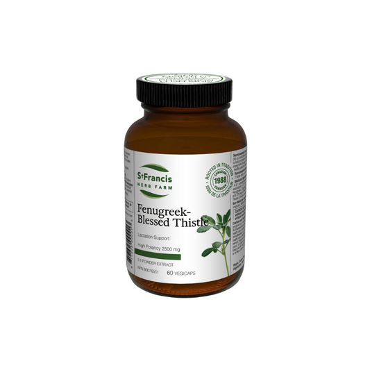 St Francis Herb Farm Fenugreek-Blessed Thistle Capsules (60 caps)