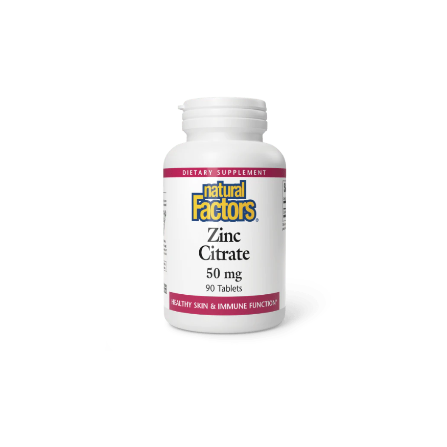 Natural Factors Zinc Citrate 50 mg (90 Tabs)