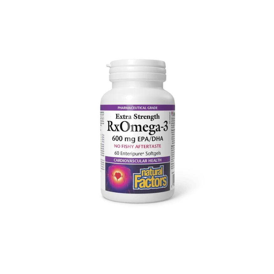 Natural Factors RxOmega-3 Extra Strength 600 mg
