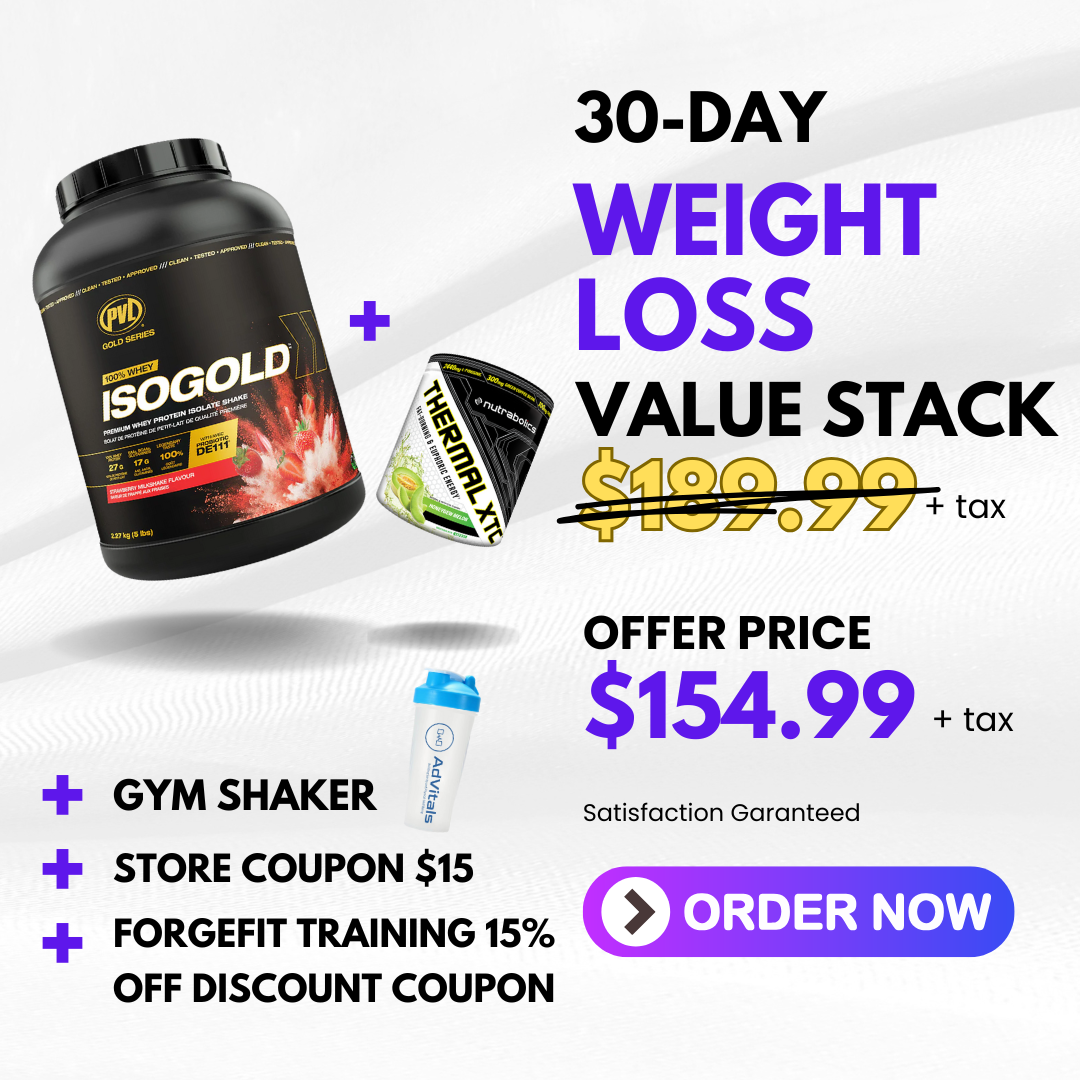 30-Days Weight Loss Value Stack (Whey Protein + Fat Mobilizer + Shaker)