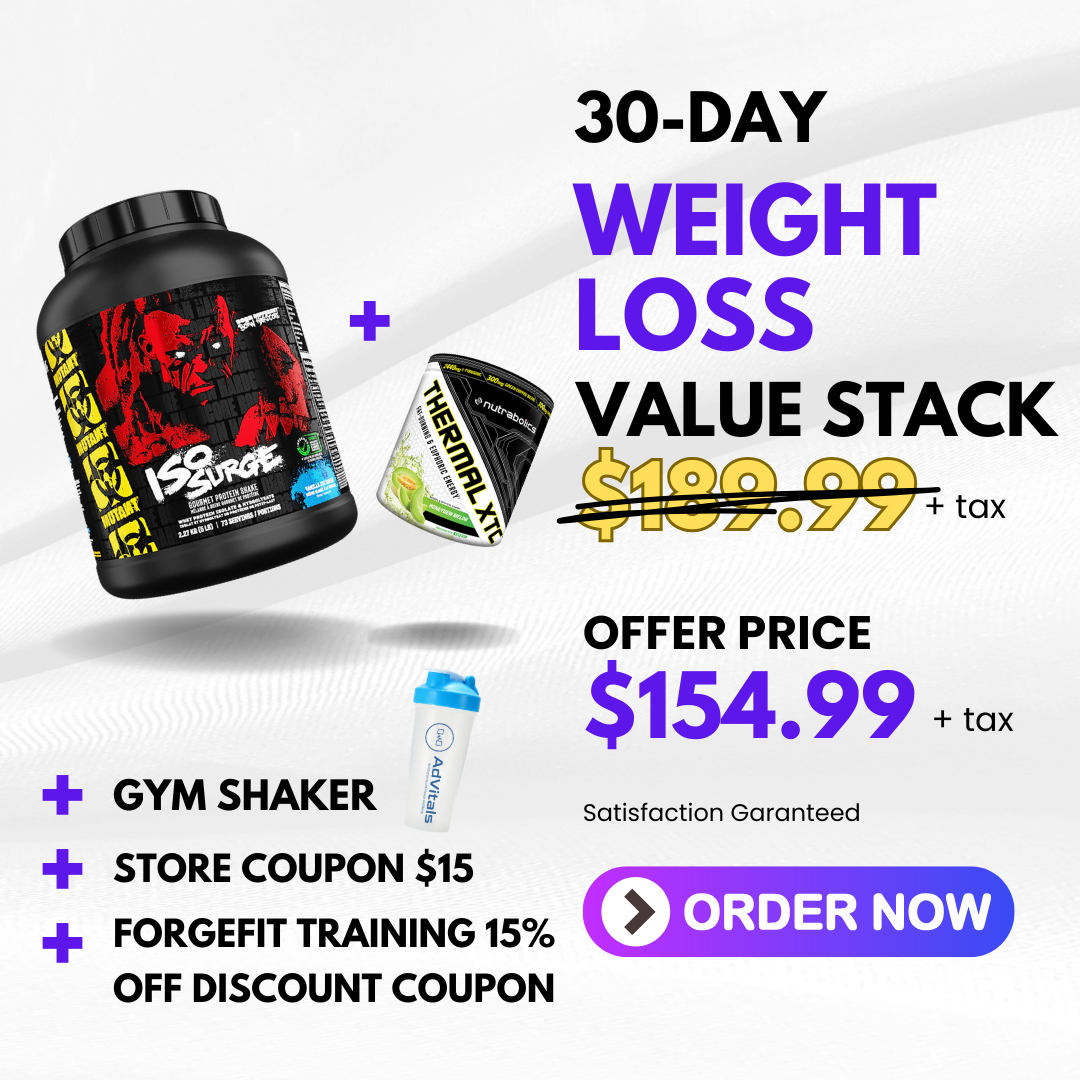 30-Days Weight Loss Value Stack (Whey Protein + Fat Mobilizer + Shaker)