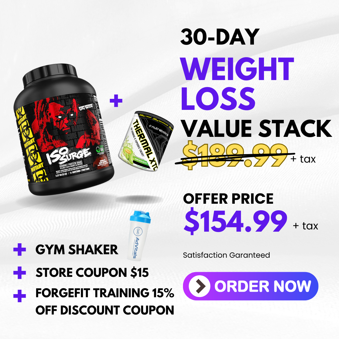 30-Days Weight Loss Value Stack (Whey Protein + Fat Mobilizer + Shaker)