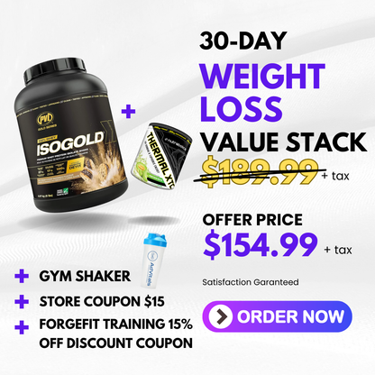 30-Days Weight Loss Value Stack (Whey Protein + Fat Mobilizer + Shaker)