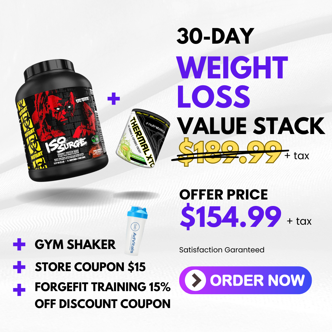30-Days Weight Loss Value Stack (Whey Protein + Fat Mobilizer + Shaker)