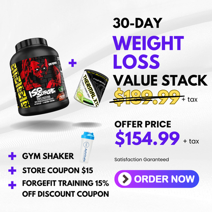 30-Days Weight Loss Value Stack (Whey Protein + Fat Mobilizer + Shaker)