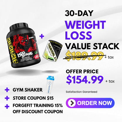 30-Days Weight Loss Value Stack (Whey Protein + Fat Mobilizer + Shaker)