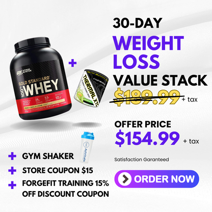 30-Days Weight Loss Value Stack (Whey Protein + Fat Mobilizer + Shaker)