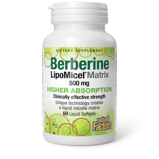 Natural Factors Berberine LipoMicel (60 Tabs)